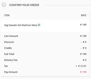 Ordering Food Online