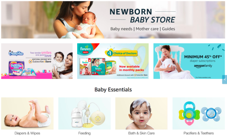 Mothercare baby essentials store list